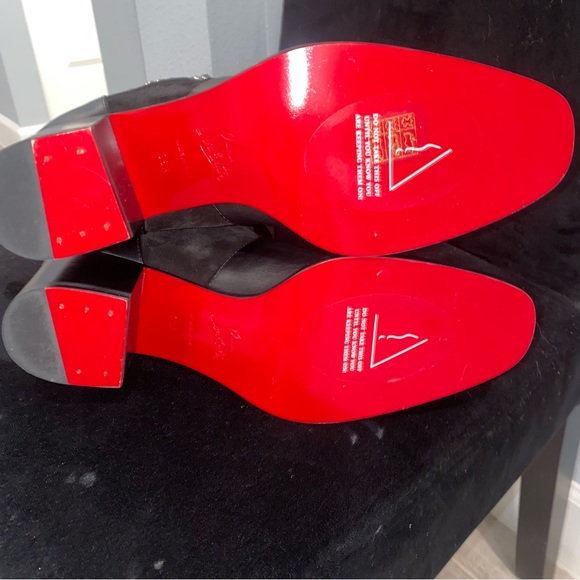 NEW: CHRISTIAN LOUBOUTIN • Alixos Black Knee High Embellished Boot- 38 1/2 - Picture 8 of 16